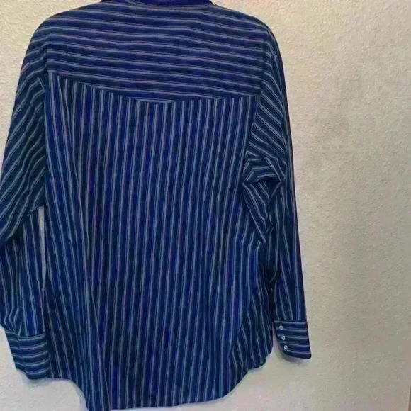 Vintage Pearl Snap Ely Cattleman sz XL western cowboy rodeo cowgirl 90s stripe - Picture 7 of 7